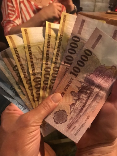 Be prepared to carry a lot of 20,000 bills in Budapest!